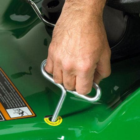 These steps show you how to measure. . John deere deck leveling tool